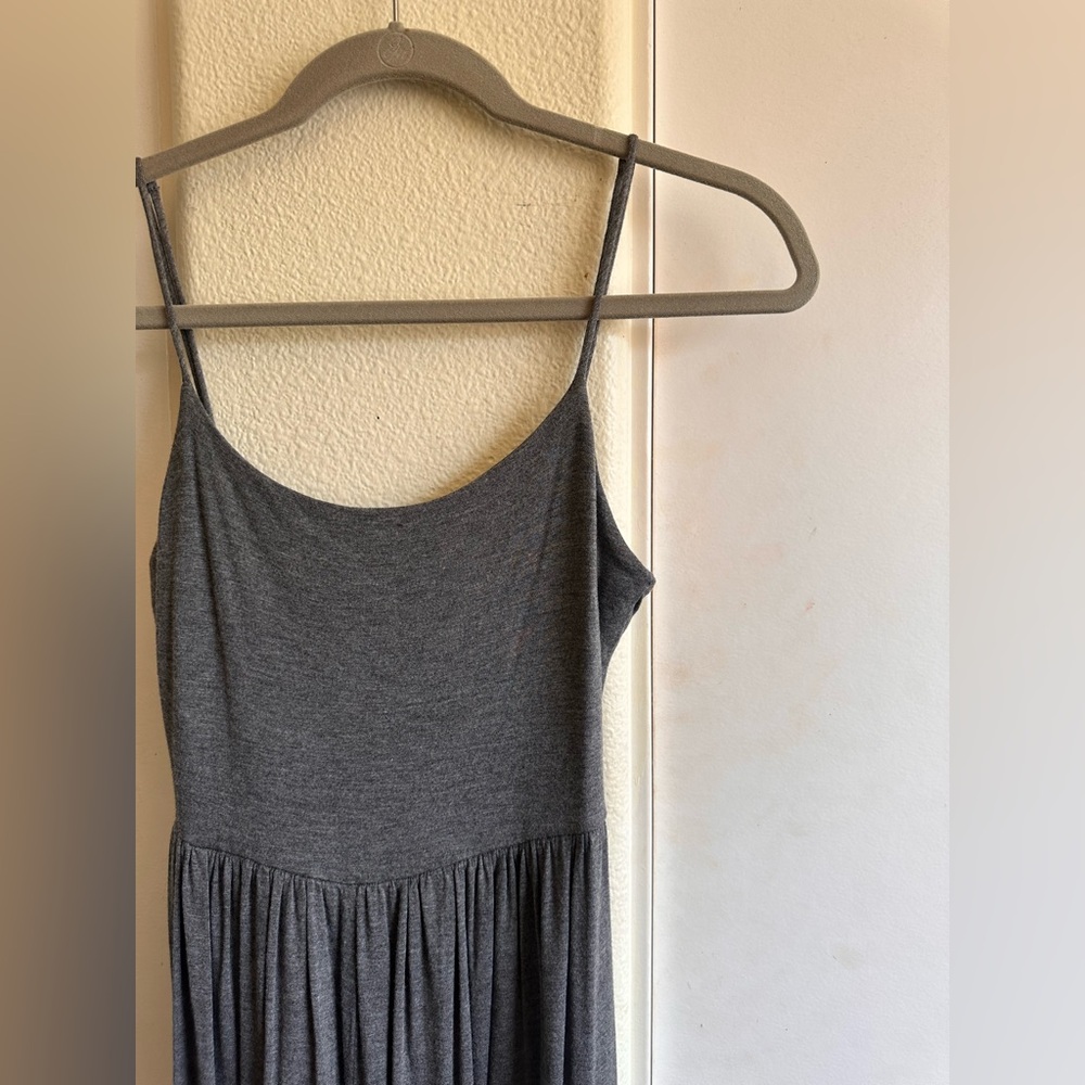 Gray Spaghetti Strap Romper